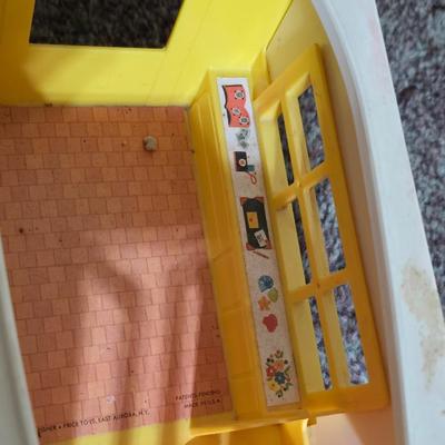 Vintage Fisher-Price Play Family A-Frame House & Camper Top – 1970s