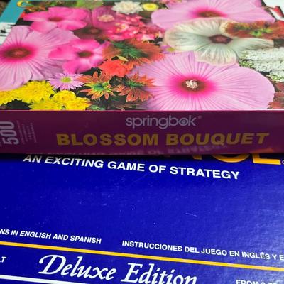 Assorted Game & Puzzle Lot – Risk, Sequence, Jigsaw, More