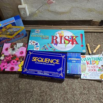 Assorted Game & Puzzle Lot – Risk, Sequence, Jigsaw, More