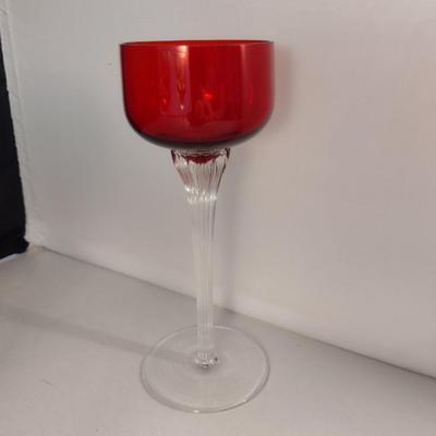 Collection of Multicolor Long Stem Glasses- Seven Pieces