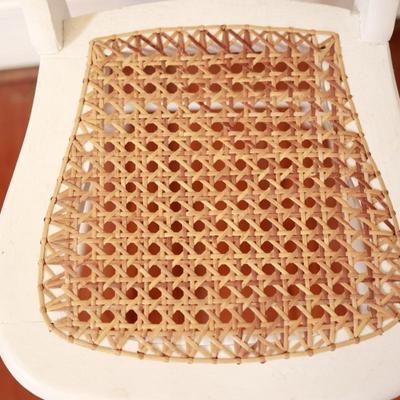 White Cane Seat Child's Chair