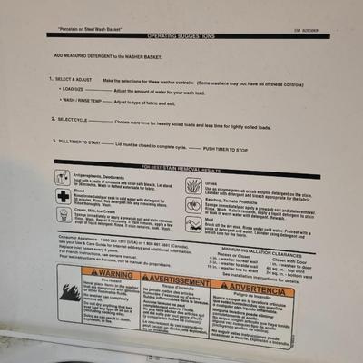 Estate Heavy-Duty Top Load Washing Machine - Currently being used by tenant