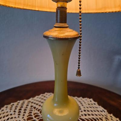Mahogany Round Pedestal Side Table with Brass Claw Feet
