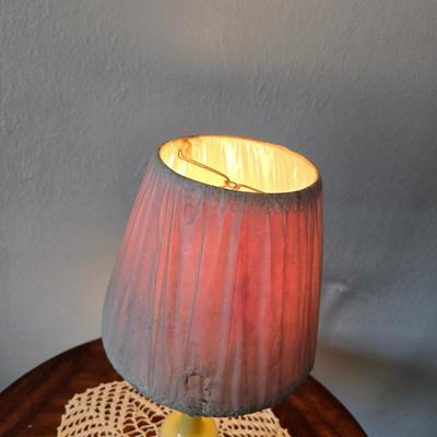 Mahogany Round Pedestal Side Table with Brass Claw Feet
