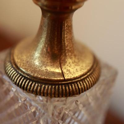 Vintage Paul Hanson Crystal Table Lamp