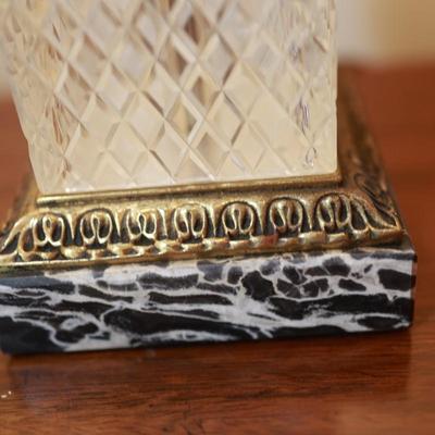 Vintage Paul Hanson Crystal Table Lamp