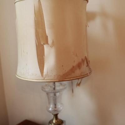 Vintage Paul Hanson Crystal Table Lamp