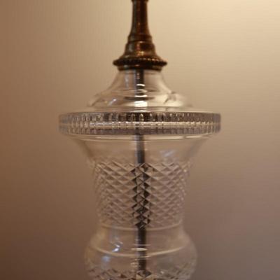 Vintage Paul Hanson Crystal Table Lamp