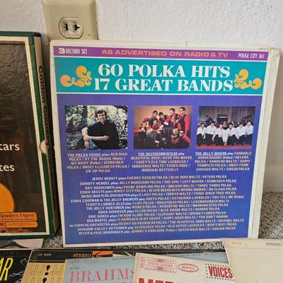 Eclectic Vintage Vinyl Record Lot – Country, Polka, Waltz, Patriotic & More Albums LP Records