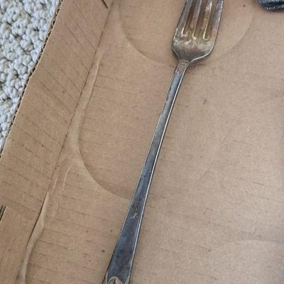 Mixed Flatware Lot – Stainless & Silverplate, 40+ Pieces – Assorted Patterns