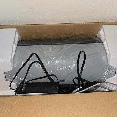 Office Essentials Lot: HP DeskJet Printer, faux Leather Bag & More