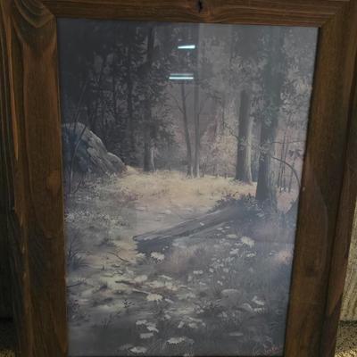 Rustic Forest Path Framed Prints – Set of 2