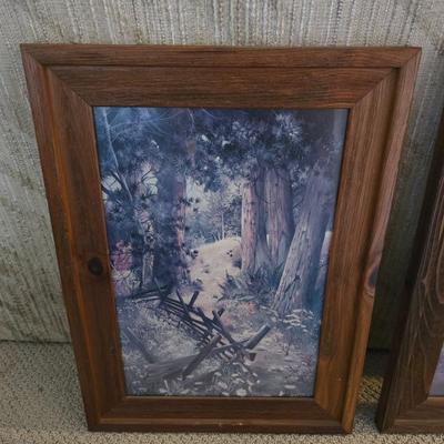 Rustic Forest Path Framed Prints – Set of 2