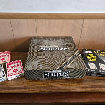 Game Night Lot – Scruples, Playing Cards & More
