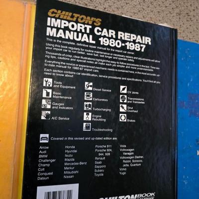 Lot of 3 Vintage Chilton Auto Repair Manuals