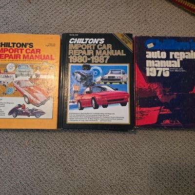 Lot of 3 Vintage Chilton Auto Repair Manuals