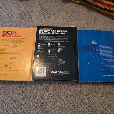 Lot of 3 Vintage Chilton Auto Repair Manuals