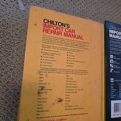 Lot of 3 Vintage Chilton Auto Repair Manuals