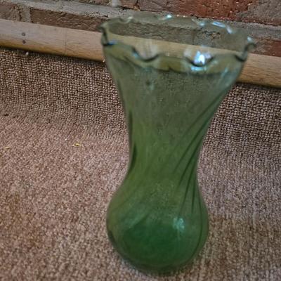Lot of 9 Assorted Glass and Milk Glass Vases