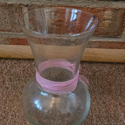 Lot of 9 Assorted Glass and Milk Glass Vases