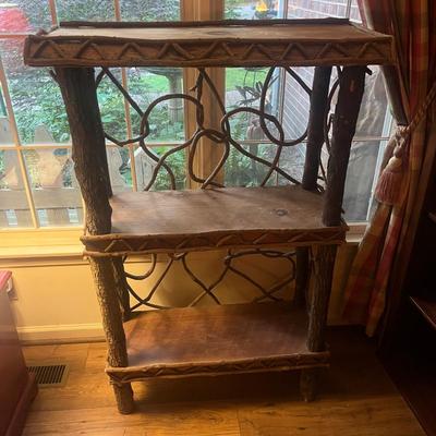 Rustic Log Bookcase (LR-MG)