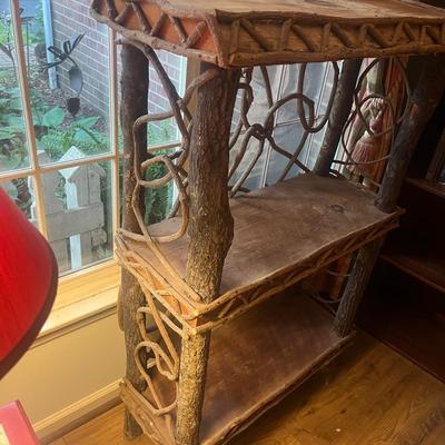 Rustic Log Bookcase (LR-MG)