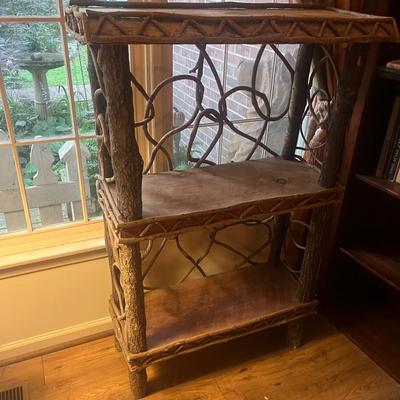 Rustic Log Bookcase (LR-MG)
