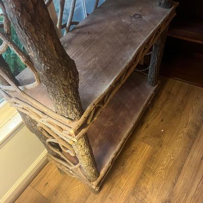 Rustic Log Bookcase (LR-MG)