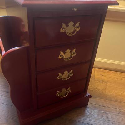 Mosaic Top Side Table With Lamp (LR-MG)