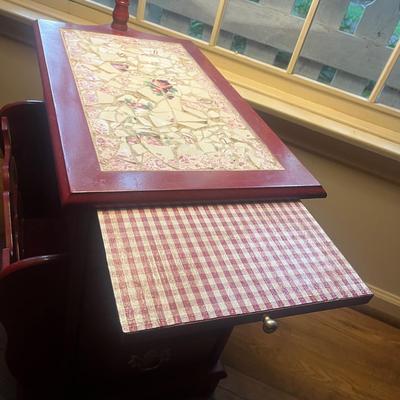 Mosaic Top Side Table With Lamp (LR-MG)