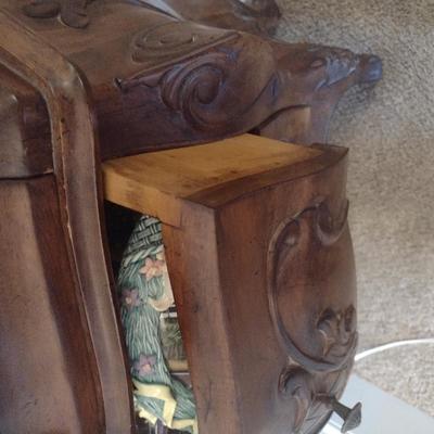 Wood Finish Bombay Chest
