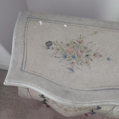 Double Drawer Bombay Painted Chest