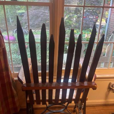 Unique Iron & Wooden Chair (LR-MG)
