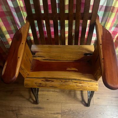 Unique Iron & Wooden Chair (LR-MG)