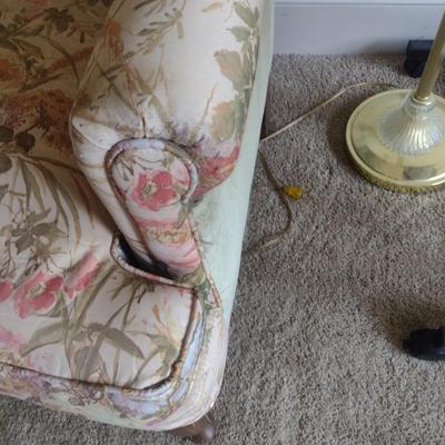 Quilted Design Upholstered Wingback Chair Choice B
