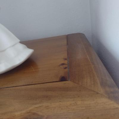 Pine Wood Six Drawer Tallboy Dresser