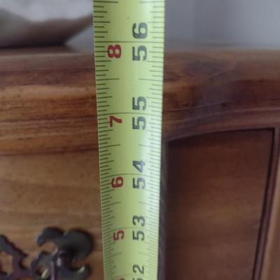 Pine Wood Six Drawer Tallboy Dresser