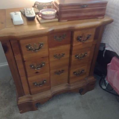 Pine Wood Bedside Dresser Choice A