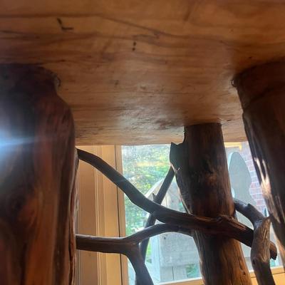 Tall Live Edge Side Table (LR-MG)