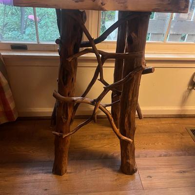 Tall Live Edge Side Table (LR-MG)