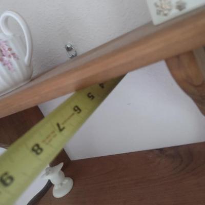 Solid Wood Curio Wall Shelf (No Contents)