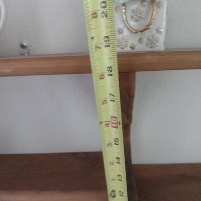 Solid Wood Curio Wall Shelf (No Contents)