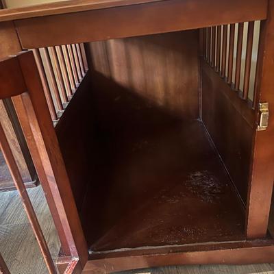 Wooden Pet Cage/End Table (LR-MG)
