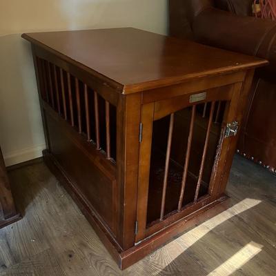 Wooden Pet Cage/End Table (LR-MG)