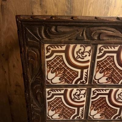 Tile Top Wooden End Table (LR-MG)