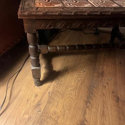 Tile Top Wooden End Table (LR-MG)