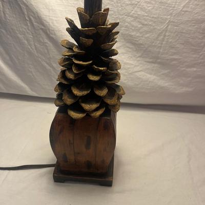 Pinecone Style Wooden Lamp (LR-MG)