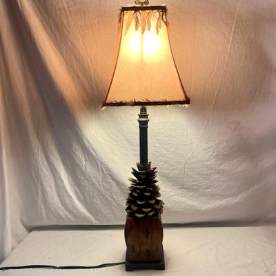Pinecone Style Wooden Lamp (LR-MG)