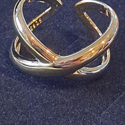 18kt Gold Overlay Sterling Silver Ring