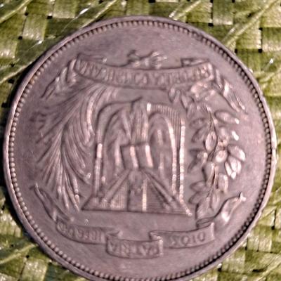 1967 Dominican Republic "Medio Peso" coin.
